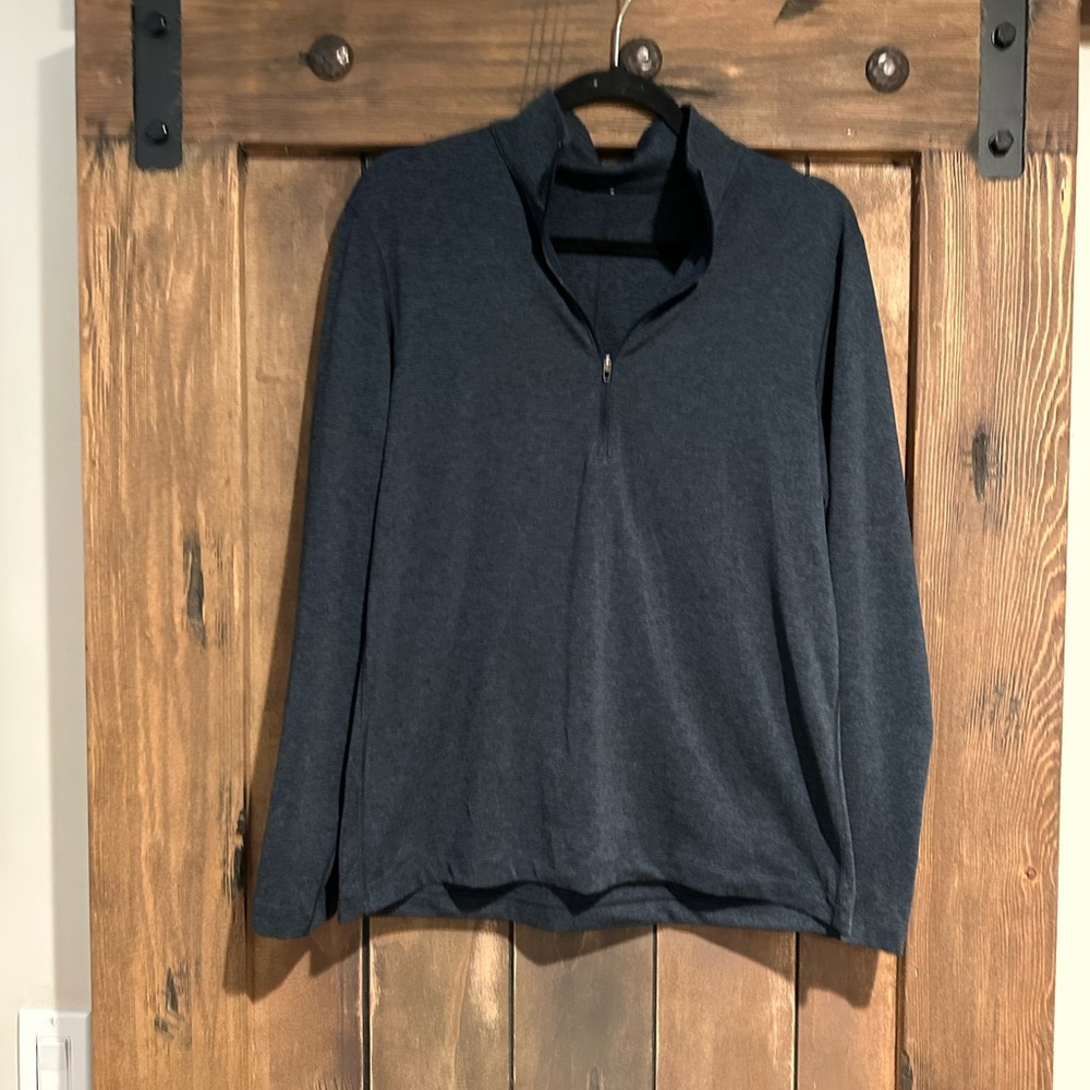 lululemon athletica Men's Navy blue soft jersey half zip